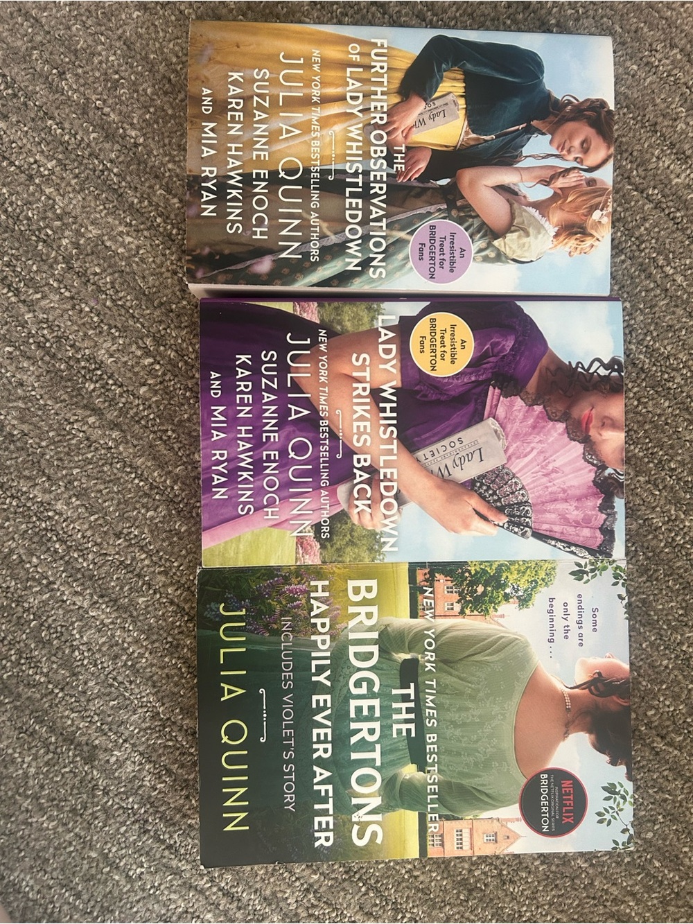Bridgertons & Lady Whistledown Paperback Trio by Julia Quinn